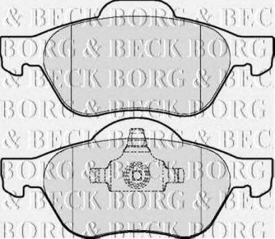 BORG & BECK bbp2015 -  Комплект тормозных колодок, дисковый тормоз